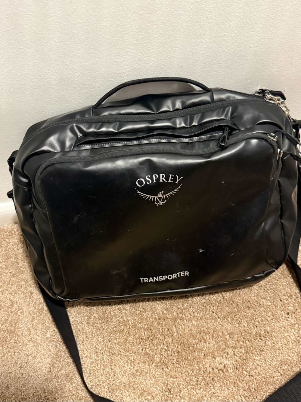 OSPREY Black Transporter Men's Messenger Bag